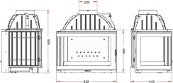 Камінна топка Invicta Foyer d’Angle VG лівостороння (ref. 6263-73). Фото 2