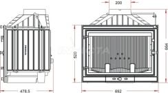 Камінна топка Invicta 700 Primo з шибером (ref. 9777-75). Фото 2
