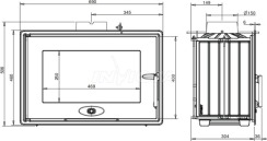 Камінна топка Invicta 700 Optimise з шибером (ref. 6771-75). Фото 3