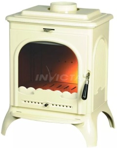 Піч-камін Invicta Seville 2 емаль слонова кістка (ref. 6192-46)