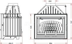 Камінна топка Invicta 700 Compact з шибером (ref. 9274-75). Фото 2