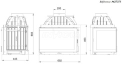 Камінна топка Invicta Foyer d’Angle 700 VG лівостороння (ref. 6273-73). Фото 2